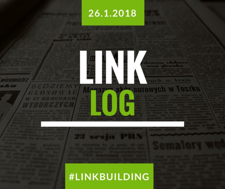 LinkLog: zajímavé čtení o zpětných odkazech (26.1.2018)