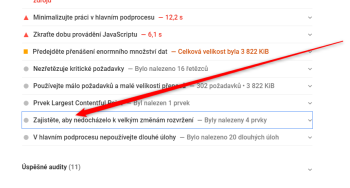 PageSpeed (Core Web Vitals) - vše, co musíte vědět 6